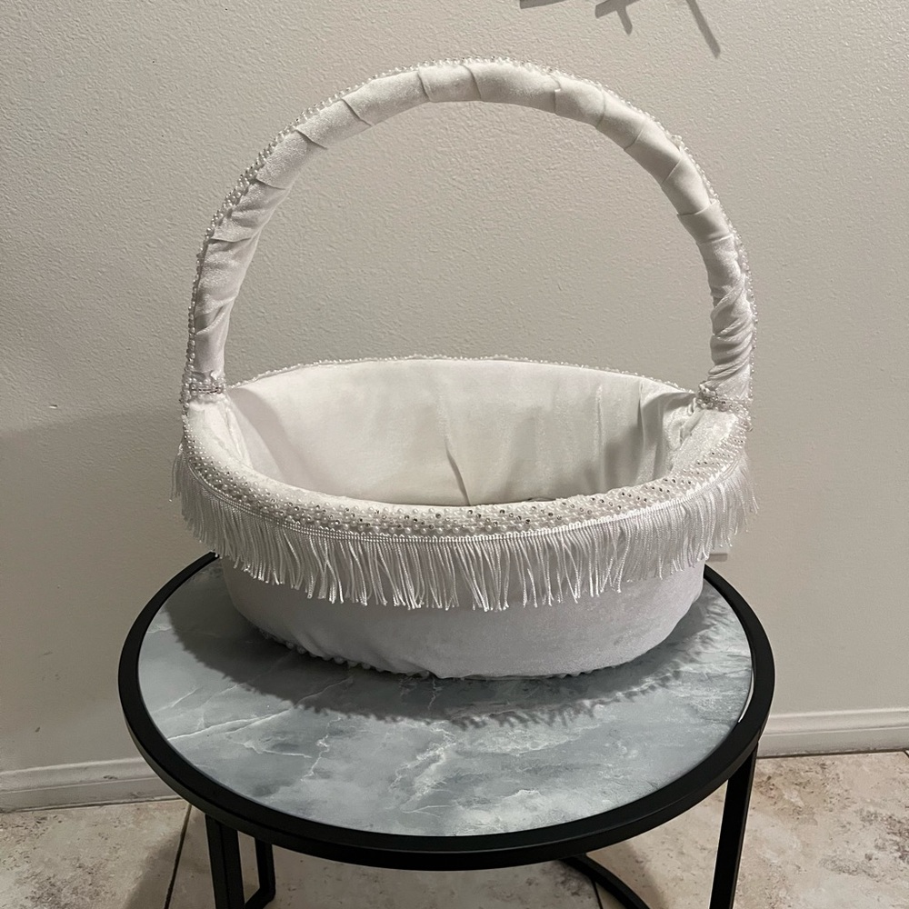 Handmade Palestinian henna bridal basket